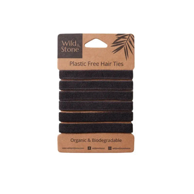 Hair Ties - Plastic Free - Black - Hair Care Accessories