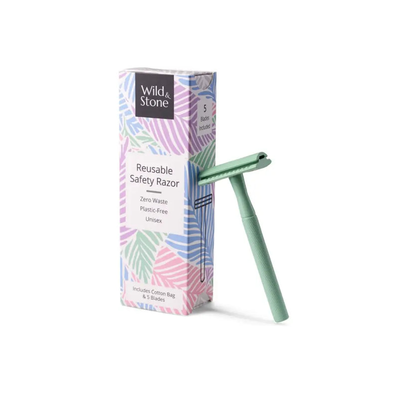 Reusable Safety Razor - Green - Hair Removal